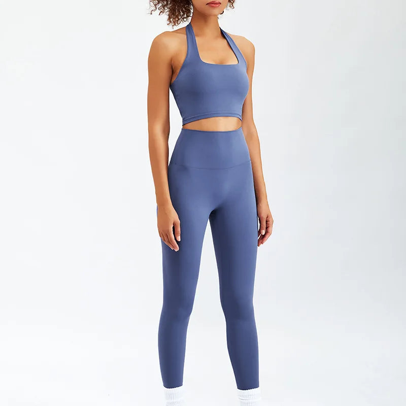 Newest Zipper Long Sleeve Yoga Set 2PCS High Waist Fitness Sport Gym Suit Sportwear Women Set Workout Clothestracksuit Academic