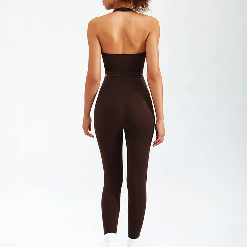 Newest Zipper Long Sleeve Yoga Set 2PCS High Waist Fitness Sport Gym Suit Sportwear Women Set Workout Clothestracksuit Academic