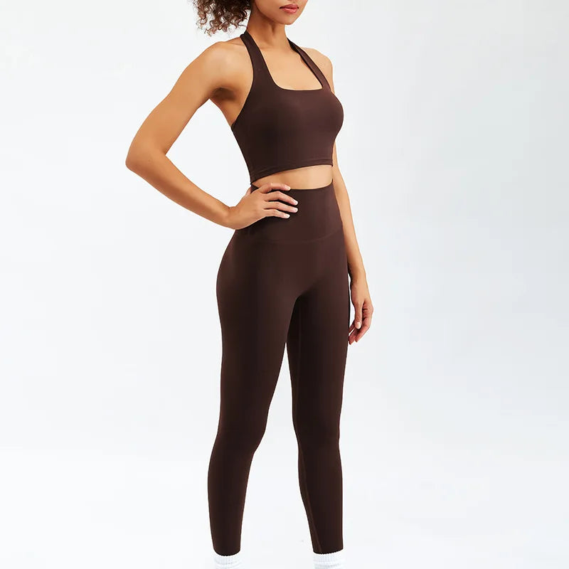 Newest Zipper Long Sleeve Yoga Set 2PCS High Waist Fitness Sport Gym Suit Sportwear Women Set Workout Clothestracksuit Academic